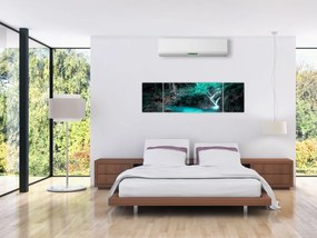 Obraz - Turkusowe jezioro (170x50 cm)