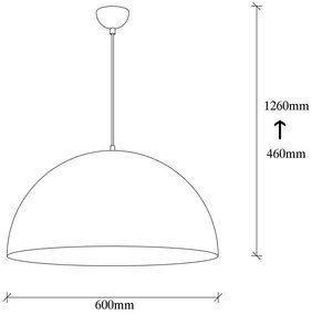 Lampa wisząca Sivani - MR - 720, biały-złoty
