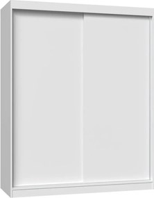 Garderoba biała z przesuwnymi drzwiami 160 cm C6-M60