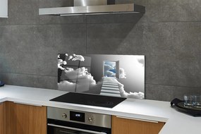 Szkło do Kuchni na Ścianę Schody do Nieba