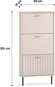 Płytka szafka na buty Sophie 25, kaszmir