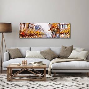 Obraz - Ulica w Paryżu (170x50 cm)