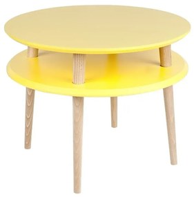 Stolik kawowy UFO MEDIUM 57x57 żółty RAGABA