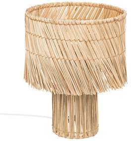 Lampa stołowa boho z trzciny YONI, 34 cm