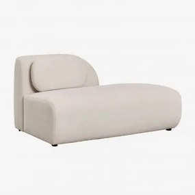 Moduł Prawy Szezlonga Do Modułowej Sofy Z Tkaniny Chenille Coquette Kremowo-beżowy Szenil - Sklum