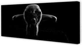 Zdjęcie na płótnie Czarno-Biały Portret Kobiety