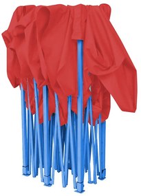 Pawilon ogrodowy, składany, kilka rodzaji-2,9x4,25 metrowy-czerwony-pawilon
