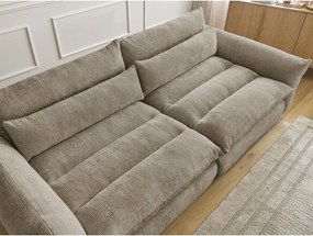 Beżowa sofa z tkaniny szenilowej 276 cm Neil – Bobochic Paris