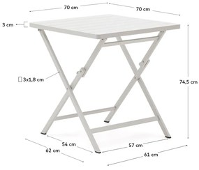 Metalowy stół ogrodowy 70x70 cm Torreta – Kave Home