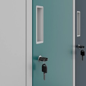 Szafa szkolna 6-skrytkowa Igor 90x45x185 cm wielokolorowa