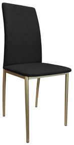 Krzesło tapicerowane ALAN stelaż złoty Sawana 14