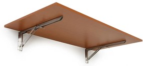 Stół składany na ścianie, 1200 x 600 mm, nośność 30 kg, czereśnia