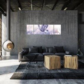 Obraz - Motyl i lawenda (170x50 cm)