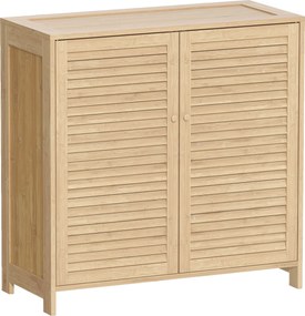 HOMCOM wąska szafka na buty, rattan, wąska, wysoka, drewno, mała szuflada, cienka | Aosom PL