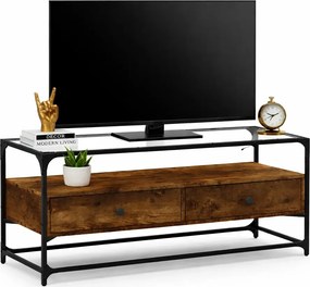 Minimalistyczna szafka pod TV przydymiony dąb G4-Z58