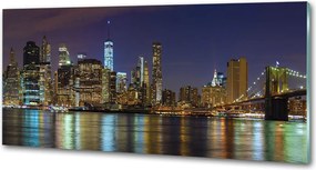 Panel do kuchni Manhattan nocą