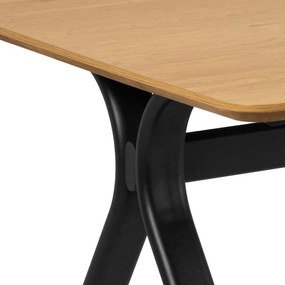 Stół z blatem w dekorze dębu 100x200 cm Bristol – Actona