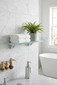 Wąska szklana półka 30x10 G1-T59