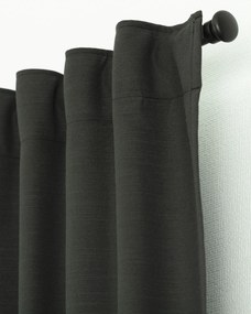 Zasłona BASIC na taśmie marszczącej 140x280cm bazaltowy 1 szt.