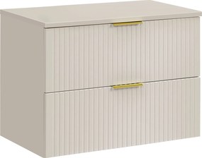 Szafka łazienkowa pod umywalkę nablatową Adel 80 cm, kaszmir