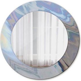 Lustro z nadrukiem okrągłe Holograficzna tekstura