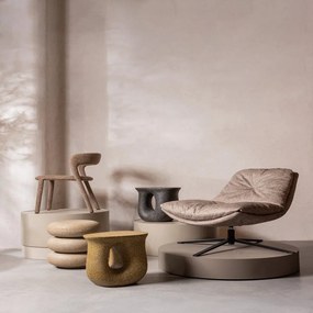 Obrotowy fotel w naturalnym kolorze Arve – WOOOD