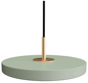 Jasnozielona lampa wisząca LED z metalowym kloszem ø 15 cm Asteria Micro – UMAGE