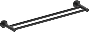 Luisa wieszak na ręczniki z 2 drążkami czarny - Essebagno