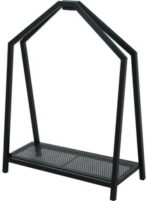 Metalowy stojak na drewno Modern, 58 x 78 x 24 cm