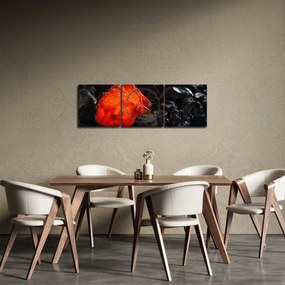Obraz - świecący minerał (z zegarem) (90x30 cm)