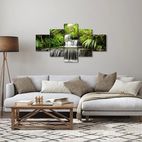 Obraz - Wodospad w lesie deszczowym (125x70 cm)
