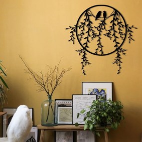 Metalowa dekoracja ścienna 45x44 cm Lovebirds – Wallity