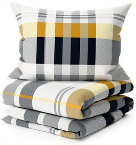 PrzytulneMieszkanie.pl PrzytulneMieszkanie.pl Pościel z mikrofibry GREY LINE szara Rozmiar pościeli: 70 x 90 cm | 140 x 200 cm