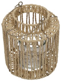 Pleciony lampion z uchwytem, 19 x 25 cm