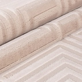 Dywan 3D nowoczesny Sahara Ornament beżowy 140 cm x 200 cm