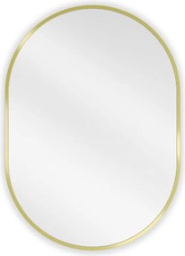 Mexen Loft lustro łazienkowe owalne 70 x 50 cm, rama złota - 9851-070-050-000-50