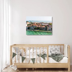 Obraz na szkle - Widok miasta z lotu ptaka (70x50 cm)