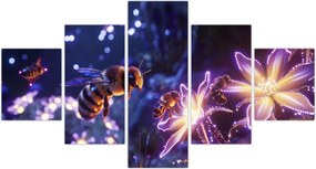 Obraz - Bee Meadow III. (125x70 cm)