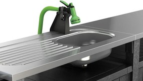 Szafka ogrodowa Unity Chef, grafit, 237 cm