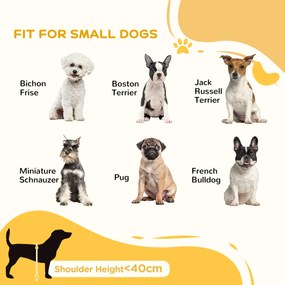 PawHut Bramka Asekuracyjna dla Psów, Antypoślizgowa, Wolnostojąca, Rozsuwana, z Drewnianą Ramą, 71-190x38,5x56cm, Biała