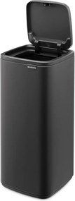 Ciemnoszary stalowy kosz na śmieci otwierany na dotyk 30 l Bo Touch – Brabantia