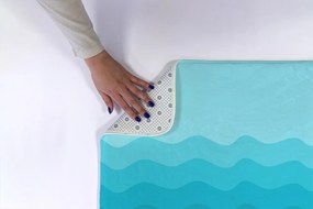 Dywanik antypoślizgowy do łazienki Dywanik antypoślizgowy do łazienki Geometryczne Fale