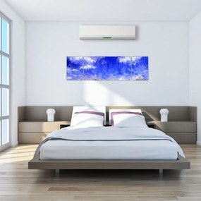 Obraz - Obraz olejny, Złote pole (170x50 cm)