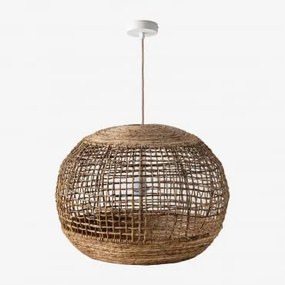 Lampa Sufitowa Zewnętrzna Udane Naturalny - Biała & Ø60 Cm Udane - Sklum