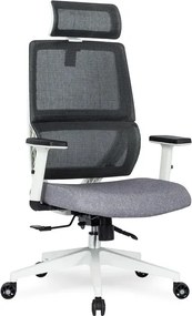 Fotel Biurowy Ergonomiczny Obrotowy NICKI Szary Nowoczesny