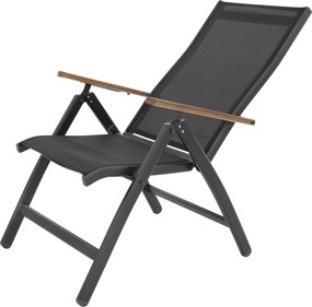 Doppler EXPERT antracyt Wood Plus - regulowany zestaw ogrodowy 4+1