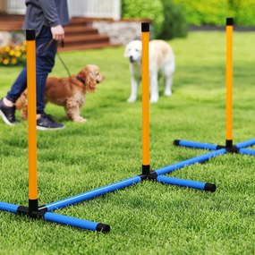 PawHut Zestaw Agility dla Psów 7-częściowy do Treningu i Zabawy z Przeszkodami