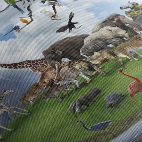 Obraz - Zwierzątka na wyspie (125x70 cm)