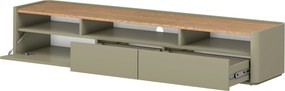 Szafka RTV Elivo 200 cm - eukaliptus / dąb baltic dune