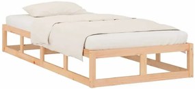 Pojedyncze naturalne sosnowe łóżko 90x200 M1-P22